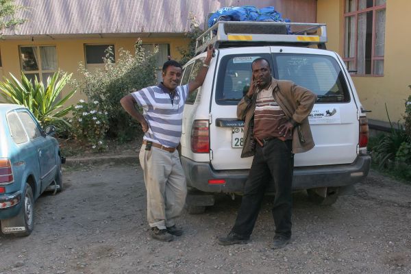 We rejected the reserved hotel (Mihret and driver wait patiently)