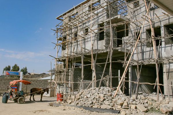 New building under constructionre 