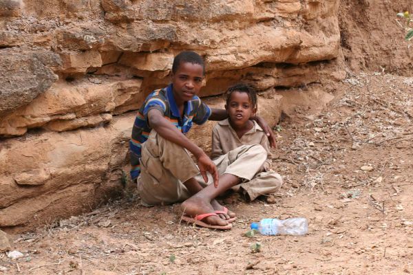 Local Children (Sof Omar Caves)