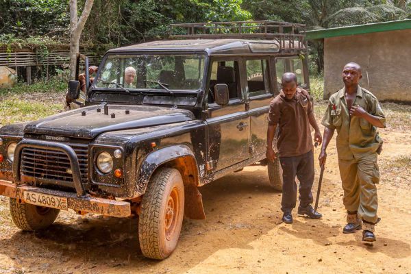 Forest ranger and driver