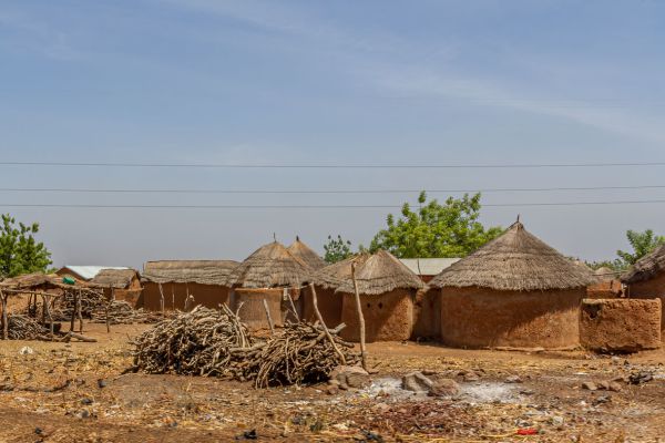 Village in the warm and poor North